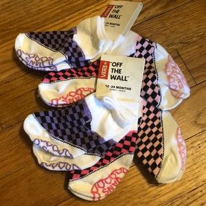 New w/ tags Vans Girly Toddler Checkered Socks